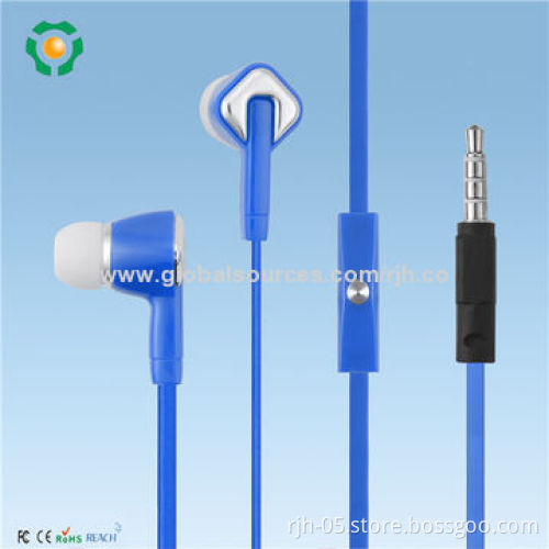 3.5mm stereo metal earphones with microphone